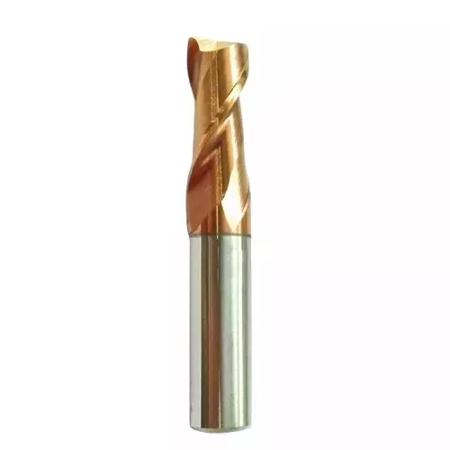 REZKA End Mill Solid Carbide High Performance Flat 55 HRC 6 mm Shank Dia 2 mm Dia & 50 mm Length (Pack of 3 Pcs)