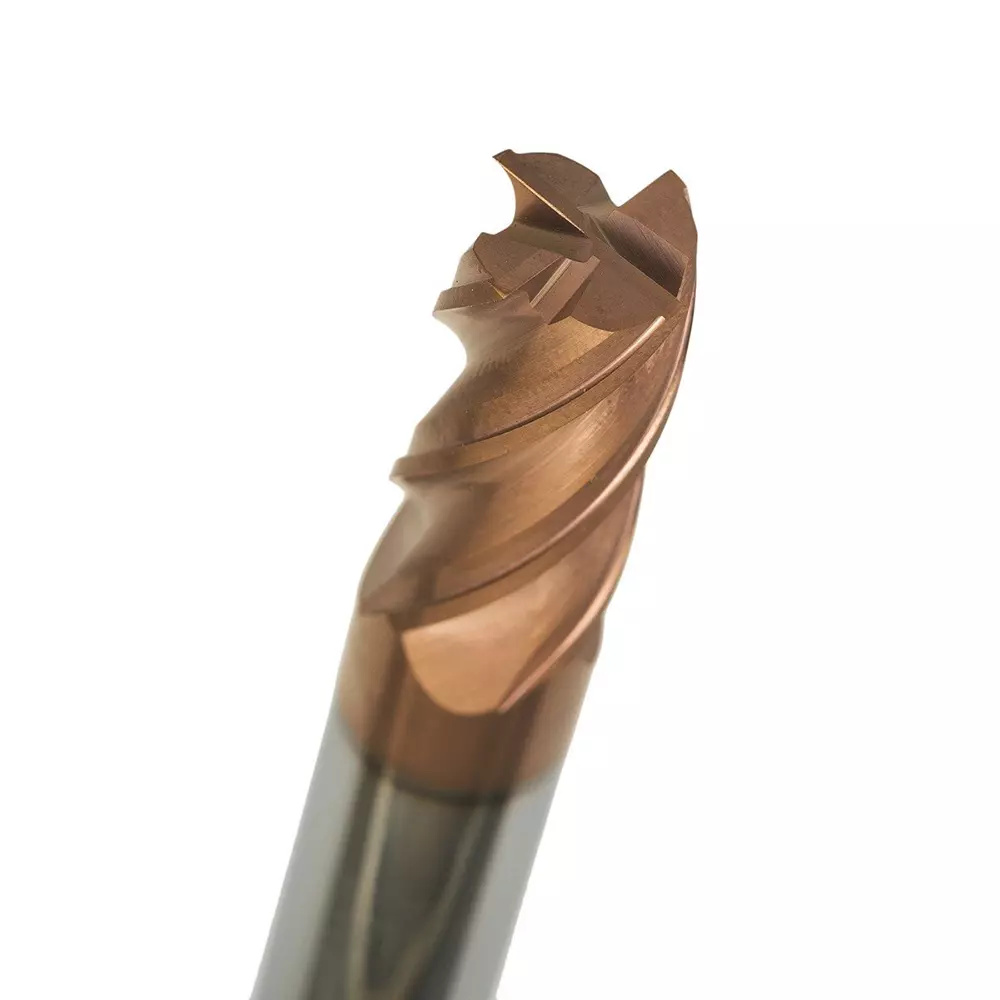 V3 VX3 Series Solid Carbide End Mill TISINOS 65 HRC 8 mm Dia 4 Flutes 65 mm Overall Length