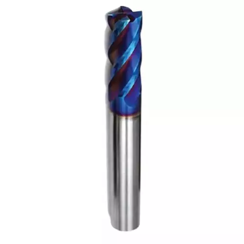 REZKA Solid Carbide Endmill Nano 3 mm Dia & 50 mm Length (Pack of 3 Pcs)