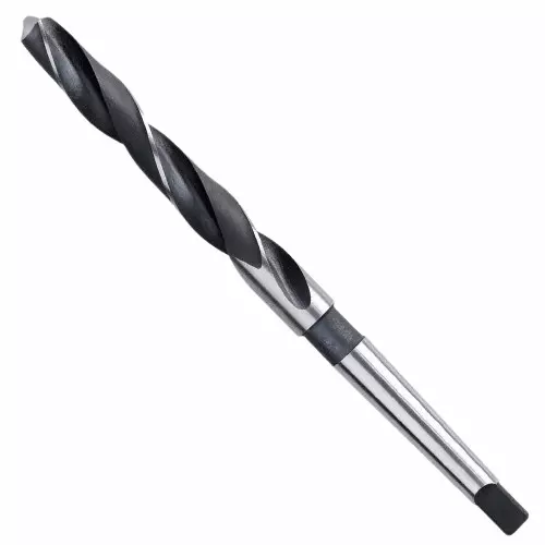 MIRANDA TOOLS HSS Taper Shank Drill Type N 118° Bright Finish Regular Series M2 Grade, Size 15/32 inch (11.90 mm)