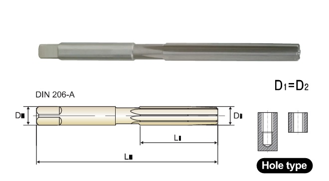  YG1 Tapered Hand Reamers Straight Flute Hss
