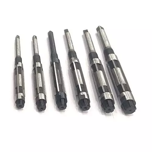 Assorts Adjustable Hand Reamer Set of 6 Pcs High Carbon Steel 389.128 to 21.431 mm, H4 to H9