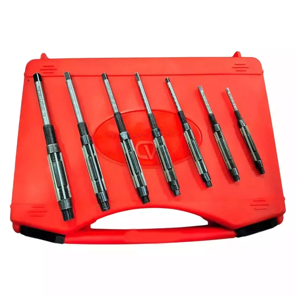 Buyohlic International Hand Reamers Set 1/4 to 15/32 inch (6.35-12 mm) Size with 3 to 10 mm Taps Holding Capacity, XY-MPI4-ZWCY (Set of 7)