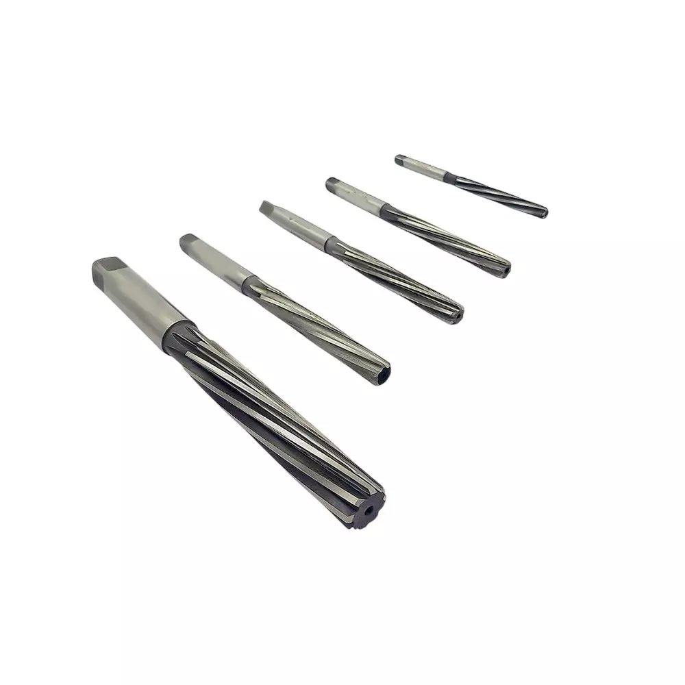 A.D INTERNATIONAL Hand Straight Reamer High Speed Steel M2 Grade Hardened & Precisely Ground with 6-16 mm Diameter, 80-HR-106 (Set of 5)