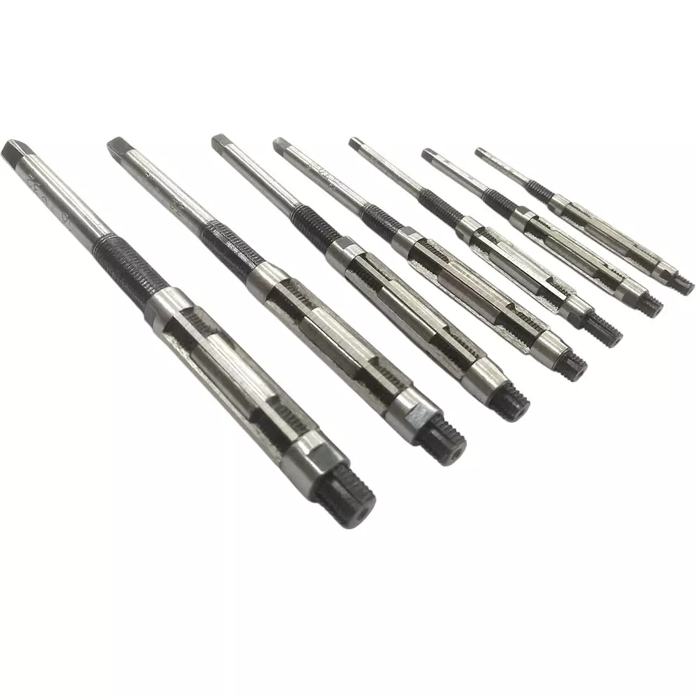 Assorts Adjustable Hand Reamer Set of 7 Pcs High Carbon Steel 6.350 to 11.906 mm, HV to H3