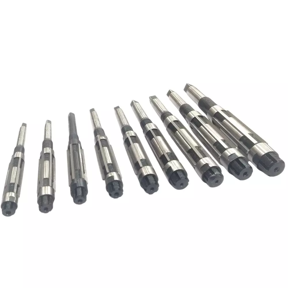 Assorts Adjustable Hand Reamer Set of 9 Pcs High Carbon Steel 11.906 to 30.162 mm, H4 to H12