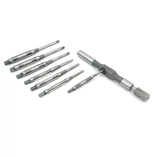 Assorts Adjustable Hand Reamer Set of 7 Pcs High Carbon Steel 6.35-12 mm, HV to H3
