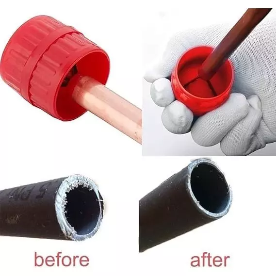 Jawsons Pipe Reamer Tool Heavy Duty Plastic Body with Sharp Steel Blades for Copper, PVC, PEX Pipes