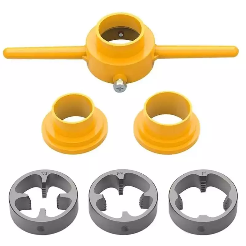 DY TOOLS Threading Die Set PVC & Metal 12.7, 19 & 25 mm Size (Pack of 6)