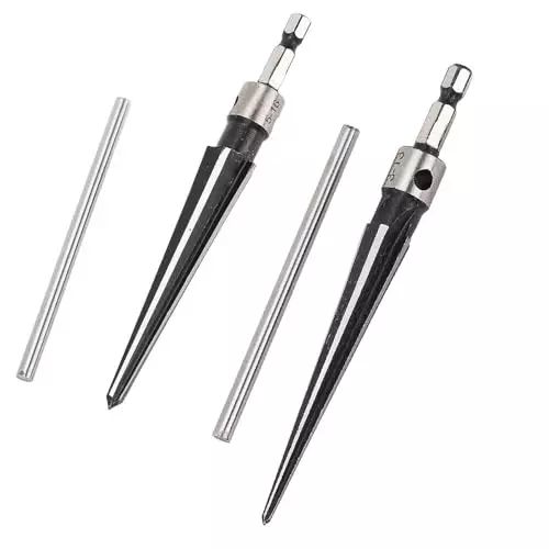 DY TOOLS Tapered Reamer High Carbon Steel T Shape Handle 3-13 mm Bridge Pin (Pack of 4)