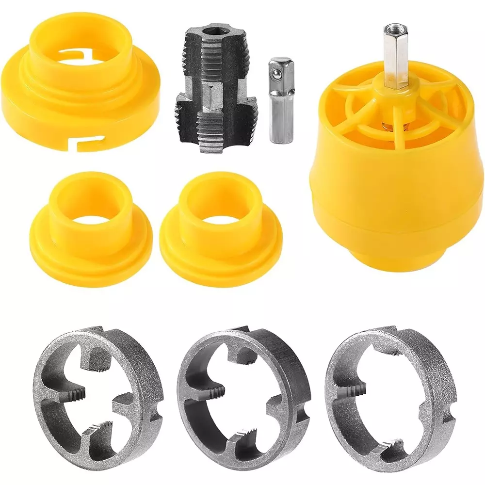 DY TOOLS Thread Maker Tool Set PVC & Metal 12.7, 19 & 25 mm Size (Pack of 9)