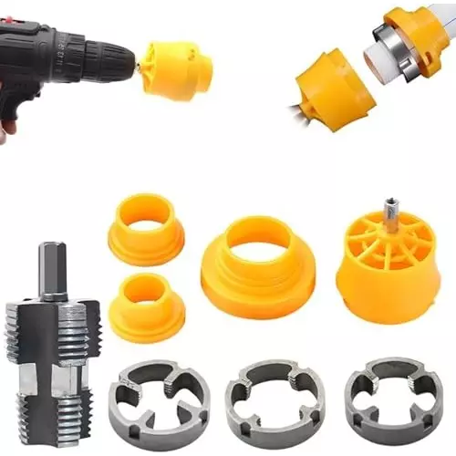 DY TOOLS Thread Maker Tool Set PVC & Metal 12.7, 19 & 25 mm Size (Pack of 9)