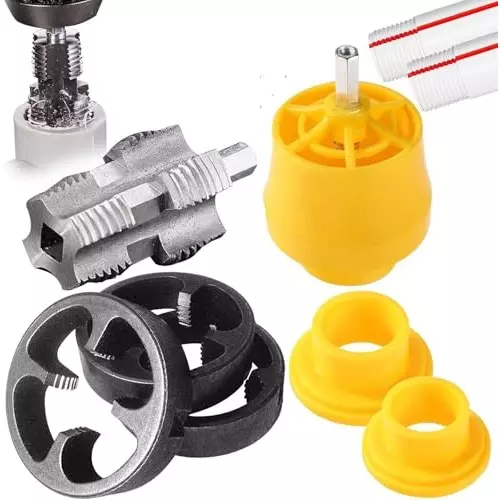 DY TOOLS Thread Maker Tool Set PVC & Metal 12.7, 19 & 25 mm Size (Pack of 9)