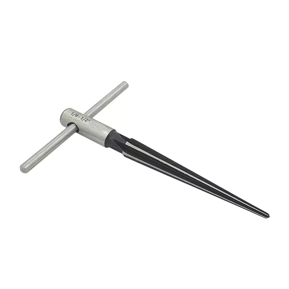 Buyohlic International Tapered Reamer Hardened Alloy Steel 1/8 to 1/2 inch (3.1 - 12.7 mm) for Aligning Holes & Removing Burrs, YS-YE8H-995R
