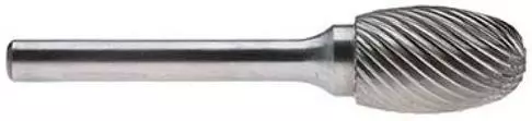 MIRANDA TOOLS Tungsten Carbide Oval Rotary Burr (Head Dia 8 mm, Head Length 14 mm), OM1