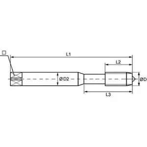 Indian Tools BSCON Spiral Pointed Short Machine Tap (12.7 mm (1/2 Inch))