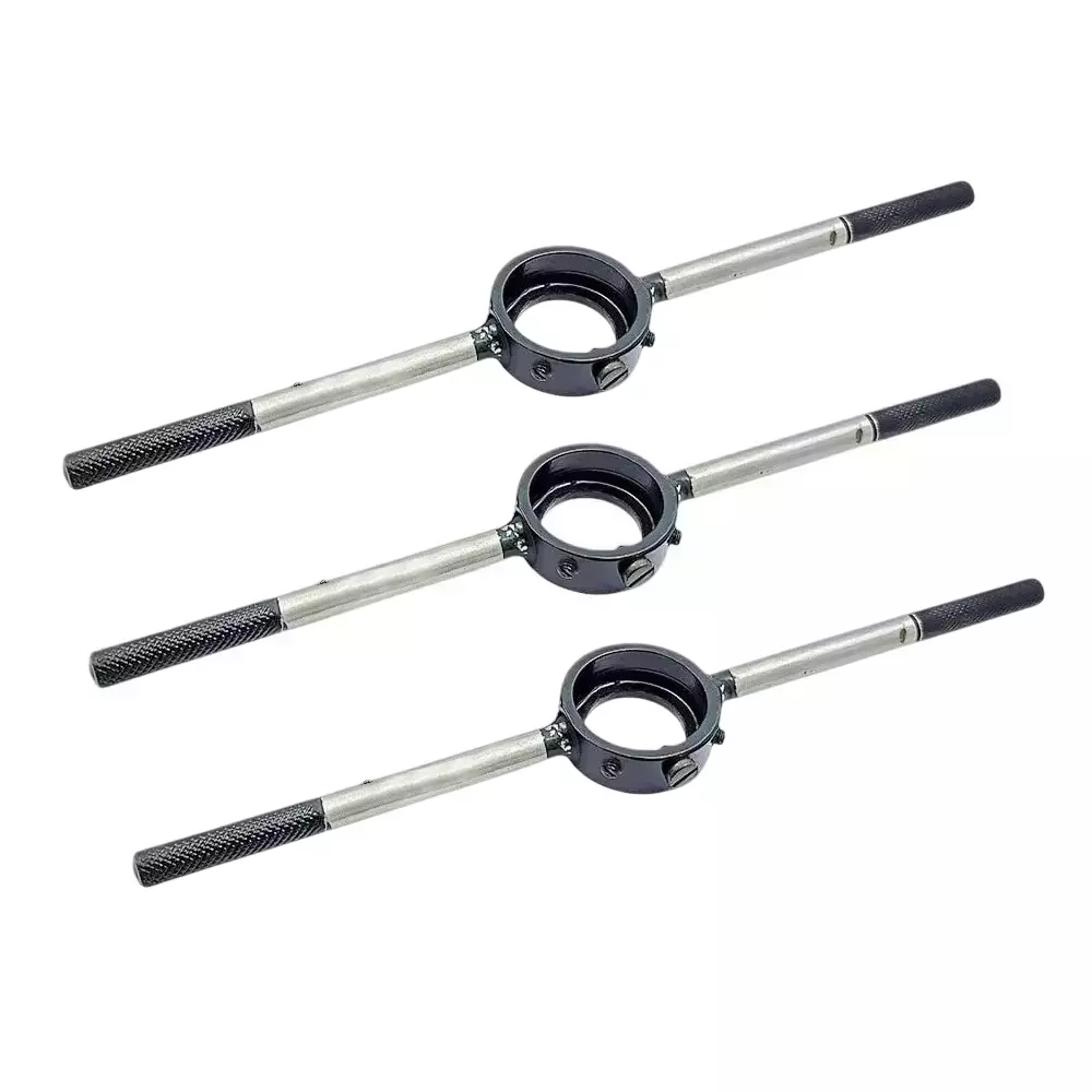 Buyohlic International Round Die Stock Handle with Knurled Grip Alloy Steel Construction and 13/16 inch (20.6 mm) Size, 60-DS-102 (Pack of 3)