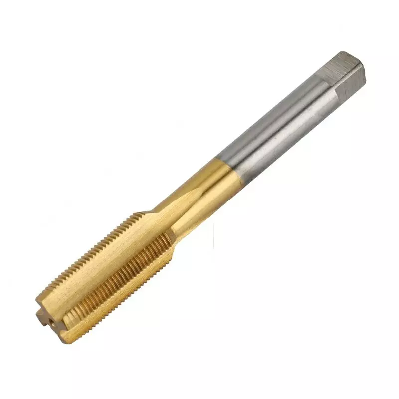 MIRANDA TOOLS HSS Hand Tap Straight Flute Bottom Tin Coated Type Ground Thread Coarse Pitch, Size M3.5 x 0.60 mm