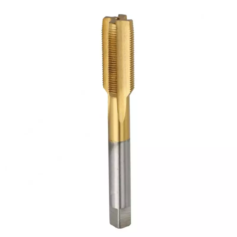 MIRANDA TOOLS HSS Hand Tap Straight Flute Bottom Tin Coated Type Ground Thread Coarse Pitch, Size M3.5 x 0.60 mm