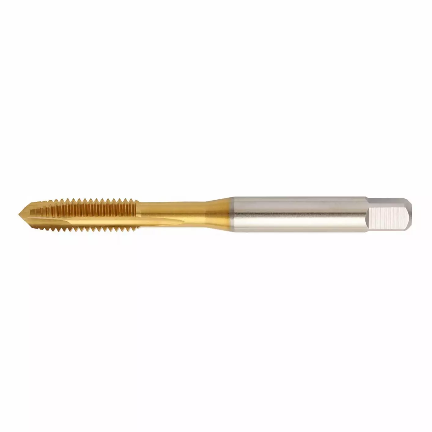 MIRANDA TOOLS HSS Hand Tap Spiral Point Tin Type Ground Thread Coarse Pitch, Size M4.0 x 0.70 mm