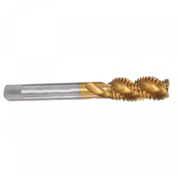 MIRANDA TOOLS HSS Hand Tap Spiral Flute 6G Tin Type Ground Thread Coarse Pitch, Size M6.0 x 1.00 mm