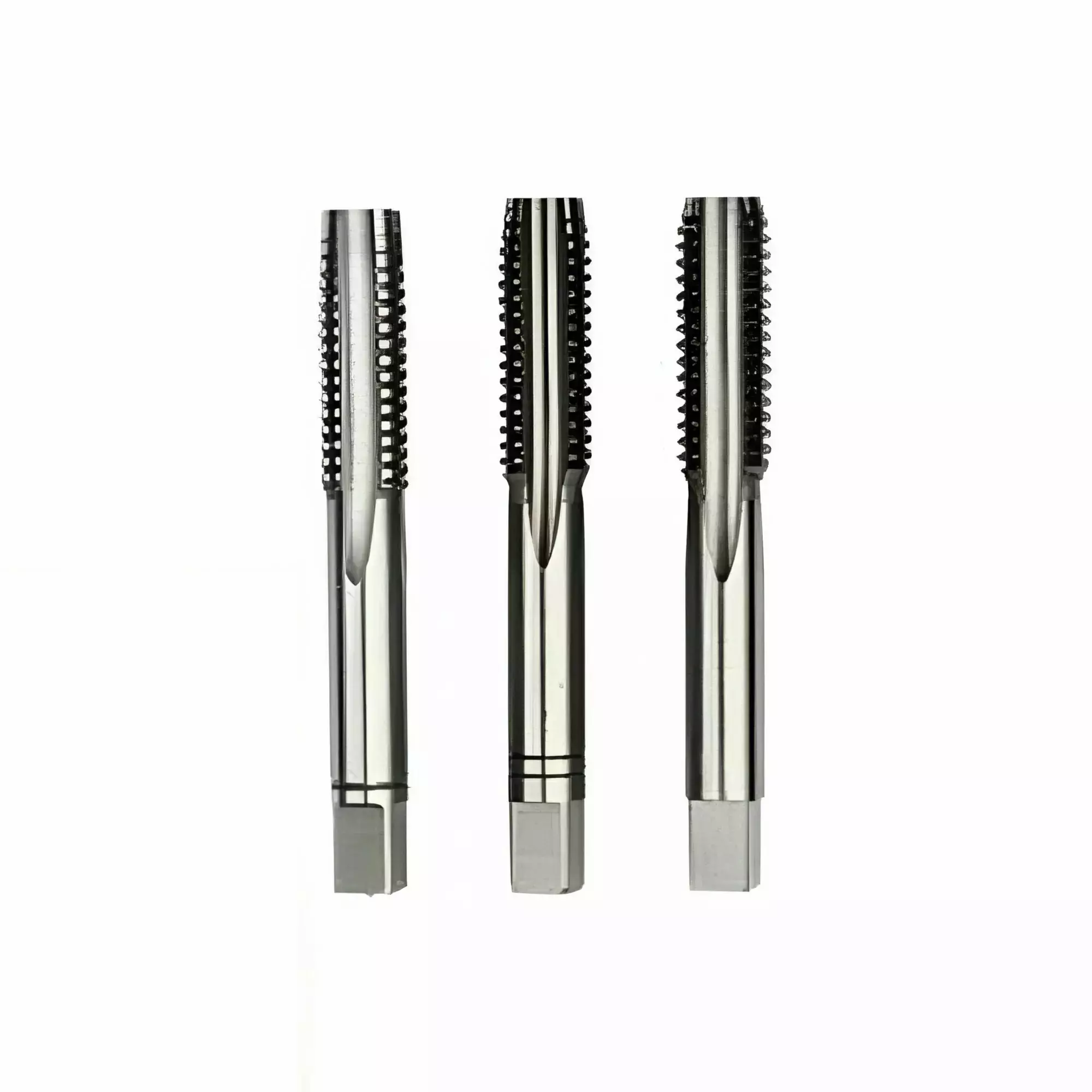 MIRANDA TOOLS HSS Metric Fine Tap Straight Flute SO2 Type, Size M8.0 x 1.00 mm (Set of 3)