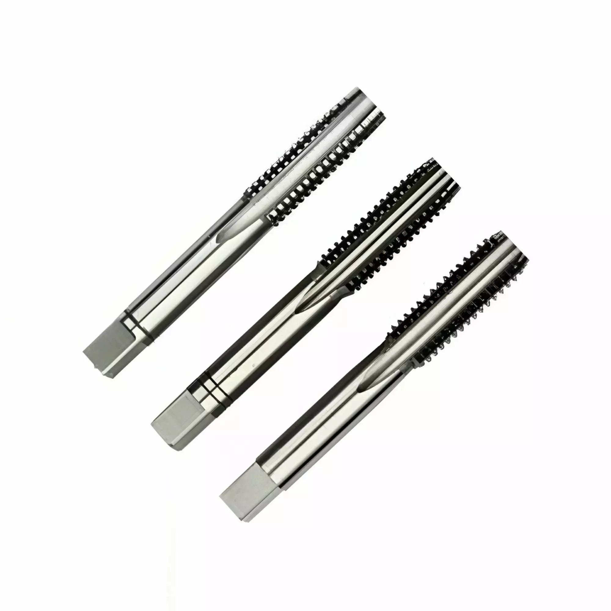 MIRANDA TOOLS HSS Metric Fine Tap Straight Flute SO2 Type, Size M8.0 x 1.00 mm (Set of 3)