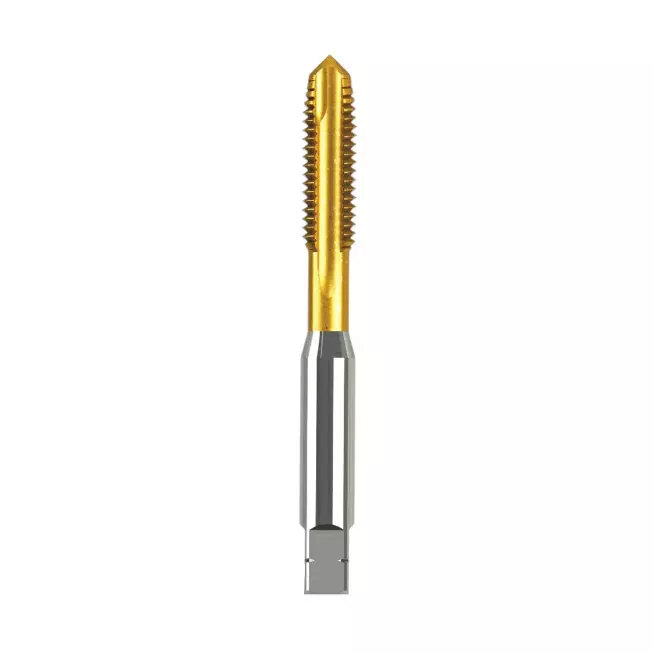 Indian Tools HSS-E Hand Tap Panther Series As Per IS 6175 - Part - III Spiral Point TiN Coating M14 Nominal Diameter x 2.0 mm Pitch