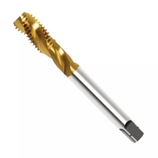 Indian Tools HSS-E Hand Tap Panther Series As Per IS 6175 - Part - III Spiral Flute TiN Coating M16 Nominal Diameter x 1.5 mm Pitch