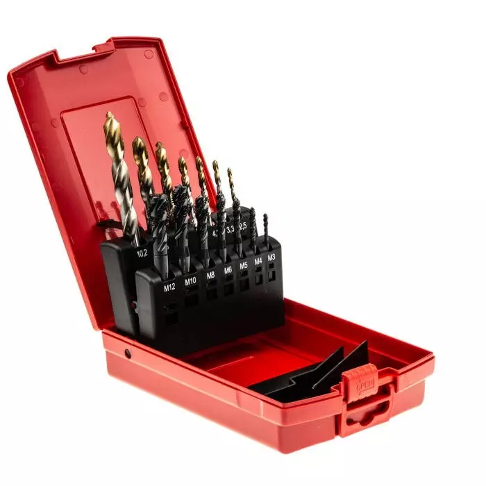 DORMER PRAMET Hand Tap Set Drill M12 Thread Metric Standard Tap, L113204