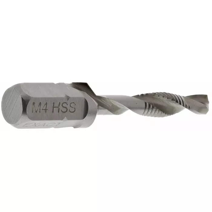EXACT Threading Tap HSS 1-Piece 0.7 mm Pitch Metric Standard M4 Thread, 5902
