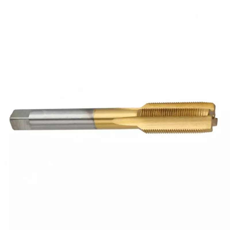 MIRANDA TOOLS HSS Hand Tap Straight Flute Bottom Tin Coated Type Ground Thread Coarse Pitch, Size M1.4 x 0.30 mm