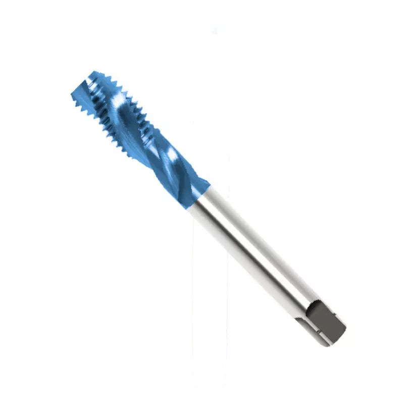 Indian Tools HSS-E Hand Tap Panther Series As Per DIN-371 Spiral Flute TiCN Coating M4 Nominal Diameter x 0.7 mm Pitch