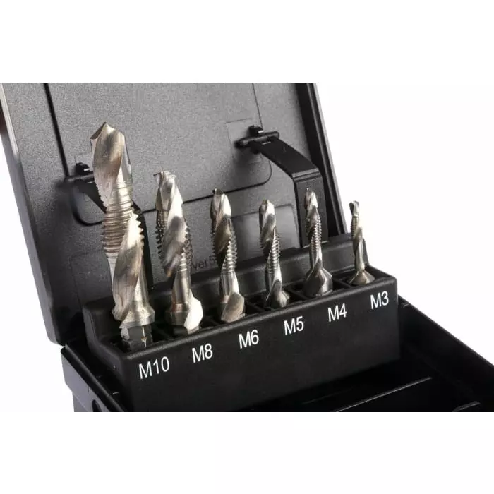 EXACT Threading Tap Set HSS 7-Piece M10 Thread, 5910