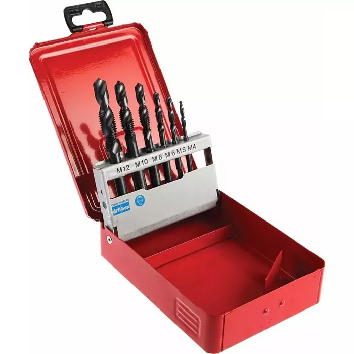 DORMER PRAMET Threading Tap Set Drill M4 to M12 Thread Metric Standard, L126 6500 SET