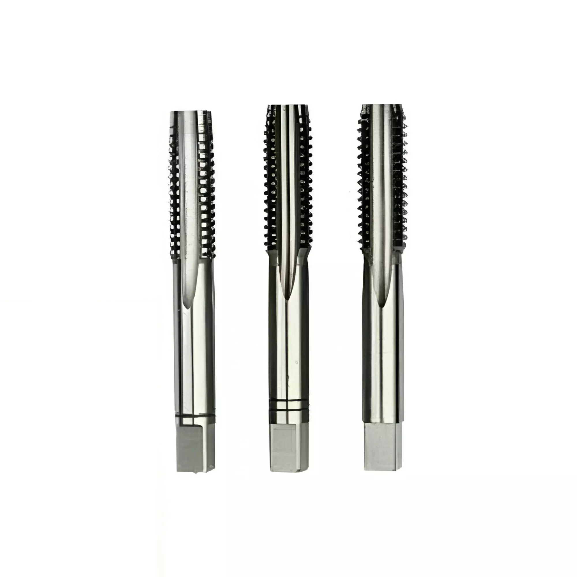 MIRANDA TOOLS HSS Hand Tap Straight Flute IS 6175-P3 SO3 Type Ground Thread Coarse Pitch, Size M4.0 x 0.70 mm (Set of 3)