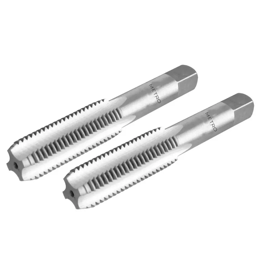 Metro Hand Tap Silver Color BSP Thread 3.18 mm (1/8 inch) Size (Pack of 2)