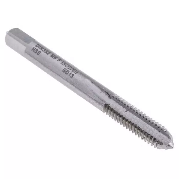 EVENTUS Threading Tap HSS 1-Piece 1.0 mm Pitch Metric Standard Hand Tap M6 Thread, 10015