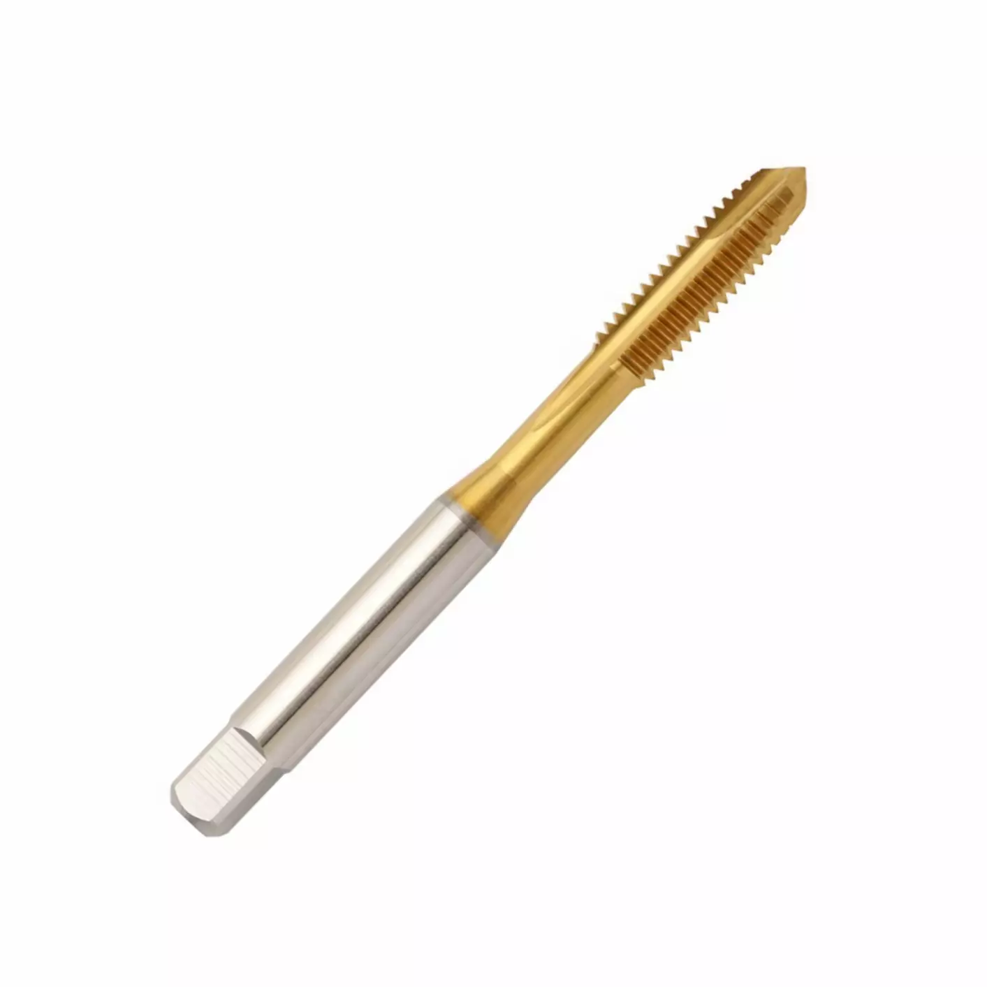 MIRANDA TOOLS HSS Hand Tap Spiral Point 6G Tin Type Ground Thread Coarse Pitch, Size M3.0 x 0.50 mm