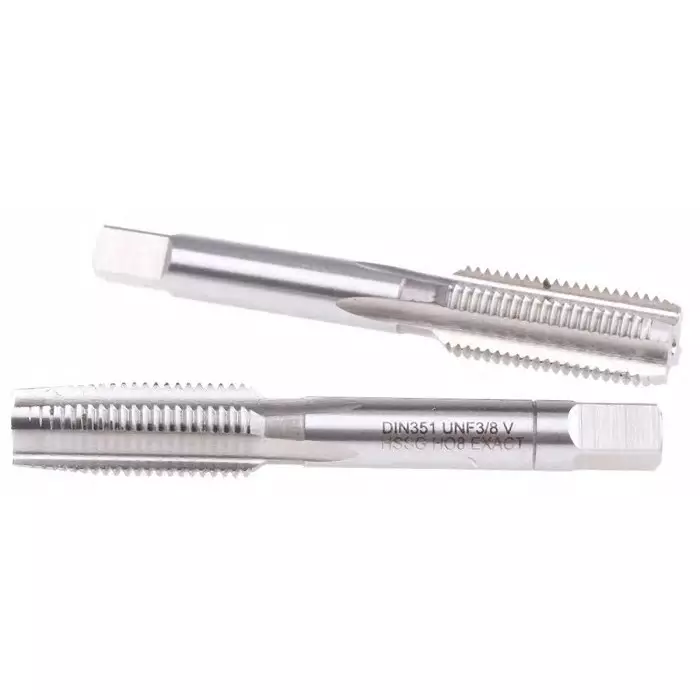 EXACT Threading Tap Set HSS 2-Piece UNF Standard 3/8 UNF Thread, 1539