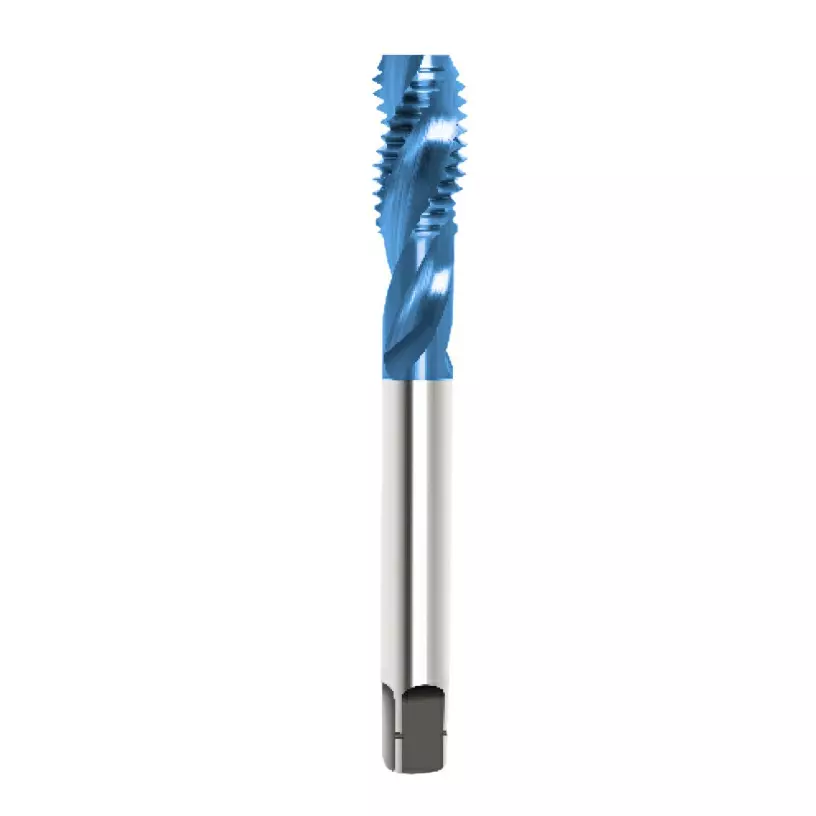 Indian Tools HSS-E Hand Tap Panther Series As Per DIN-371 Spiral Flute TiCN Coating M10 Nominal Diameter x 1.50 mm Pitch