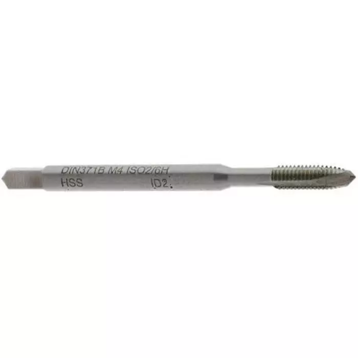 EVENTUS Threading Tap HSS-G 1-Piece 0.7 mm Pitch Metric Standard Machine Tap M4 Thread, 10302