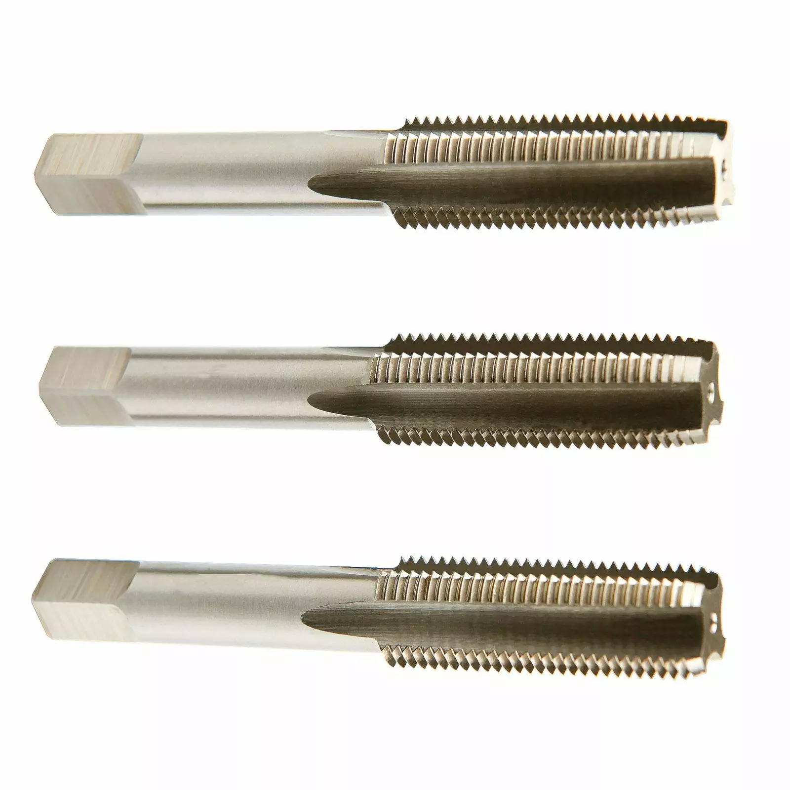 MIRANDA TOOLS HSS Metric Fine Tap Straight Flute SO3 Type, Size M4.0 x 0.50 mm (Set of 3)
