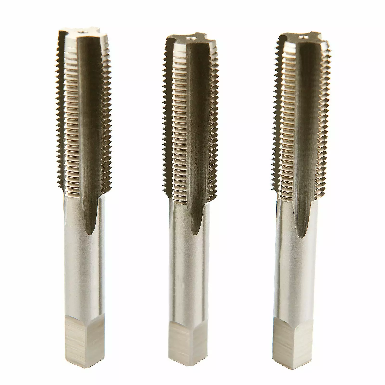 MIRANDA TOOLS HSS Metric Fine Tap Straight Flute SO3 Type, Size M12 x 1.25 mm (Set of 3)
