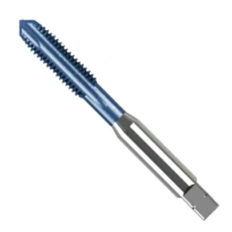 Indian Tools HSS-E Hand Tap Panther Series As Per IS 6175 - Part - IV Spiral Point TiCN Coating M8 Nominal Diameter x 1.25 mm Pitch