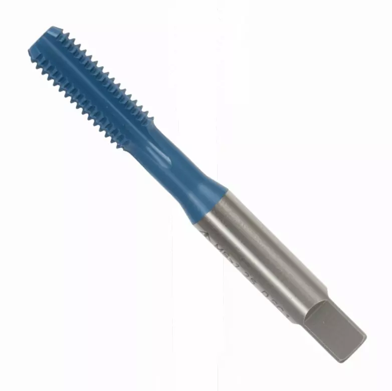 Indian Tools HSS-E Hand Tap Cast Iron Type Panther Series TiCN Coating As Per IS 6175 - Part - III M16 Nominal Diameter x 2.0 mm Pitch