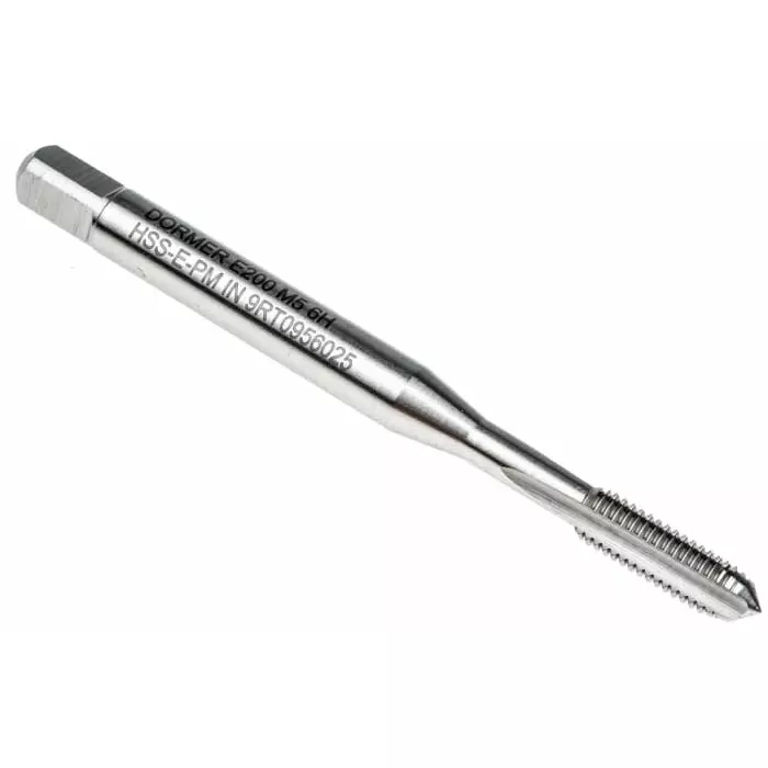DORMER PRAMET Machine Tap Threading M5 Thread 0.8 mm Pitch Metric Standard Tap, E200-M5