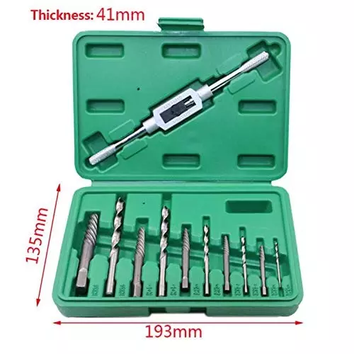 Generic 3 -10 mm Broken Stud Spanner Screw Extractor Drill (Pack of 11 Pcs)