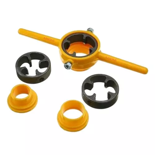 GENERIC PVC Pipe Threader Tap Die Set Plastic & Alloy Steel NPT Thread 12.7, 19.05 & 25.4 mm (1/2, 3/4 & 1 inch)