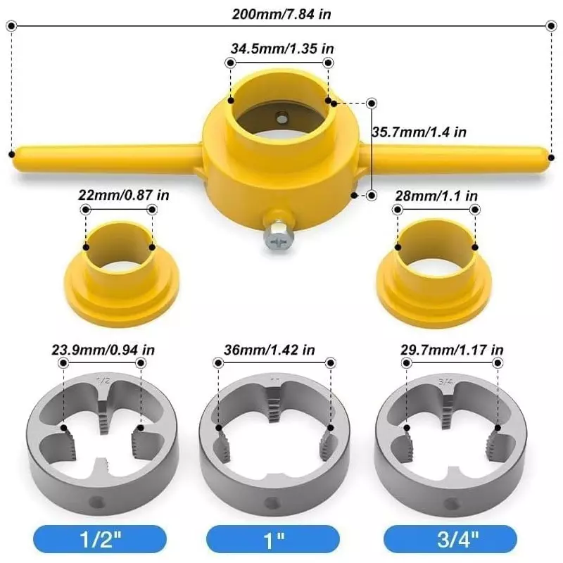 generic-pvc-pipe-threader-tap-die-set-plastic-alloy-steel-npt-thread-127-1905-254-mm-12-34-1-inch-dia-size